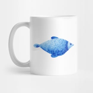 Blue watercolor fish Mug